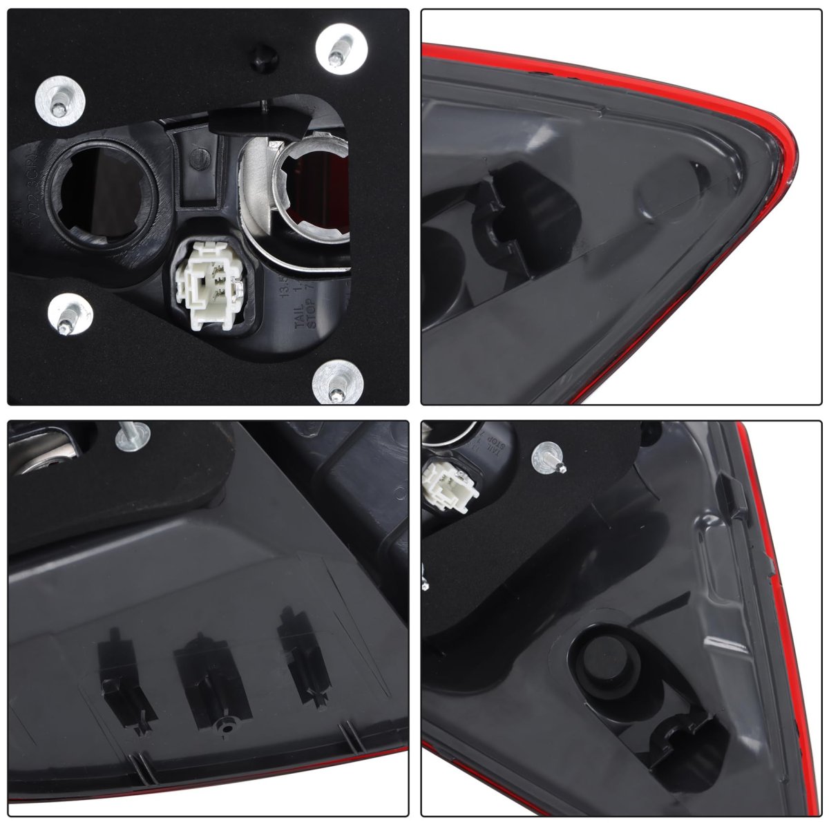 Right Tail Light Brake Lamp Assembly For Honda Accord Sedan 2016 2017 Passenger Side Replacement 33500t2aa21 Ho2805108 Red And