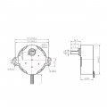 Chancs Synchronous Motor Tyc-50 24v Ac 1 2rpm Ccw 4w Small Electric Turntable Gear Box For Cat Litter Bottom Conveyor Belts
