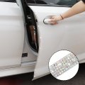 Bling Car Door Guard Crash Bumper Crystal Anti Scratch Strip Sticker 4 Pack Ab White Rhinestone Protector For Interior And