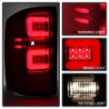 Acanii For 2014-2018 Chevy Silverado 1500 Incandescent Model Led Light Tube Tail Lights Brake Lamps Left Right Exotic Red