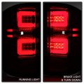 Acanii For 2014-2018 Chevy Silverado 1500 Incandescent Model Led Light Tube Tail Lights Brake Lamps Left Right Exotic Red