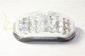 Httmt Mt309- Led Tail Brake Turn Signal Light Compatible With Fazer Fz1 2006 2007 2008 2009 2010 Clear