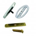 Westbrass Floating No-hole Overflow Faceplate Polished Chrome D980r-26 