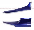 Akasaka 5 Pieces Design Painted Still Night Pearl Blue Front Bumper Splitter Glossy Black Lip Spoiler Kit Compatible With