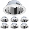 6 Inch Recessed Can Light Trim Aluminum Reflector Use With Br30 38 40 Par30 Led Incandescent Cfl Halogen For In Lighting Covers 