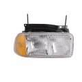 Headlightsdepot Chrome Housing Halogen Headlight For Chevrolet Gmc Oldsmobile Bravada Jimmy S10 Sonoma Includes Right Passenger 