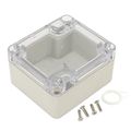 Uxcell 2 48 X2 28 X1 38 63mmx58mmx35mm Abs Junction Box Universal Electric Project Enclosure Clear
