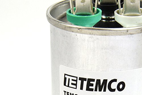 Temco Dual Run Capacitor Rc0120 50 Mfd 370 V 440 Vac Volt 5 Uf Ac Electric Motor Hvac