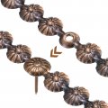 Uxcell 5pcs Upholstery Tacks Strips 1meter Flower Decorative Nail Trims For Sofa Headboard Chair Furniture With Nails 11mm