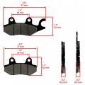 Caltric Front Rear Brake Pads Compatible With Yamaha Yfz450 Yfz450r Yfz450x 2006 2007 2008 2009 2010-2017