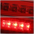 Auto Dynasty Red Housing 3d Led Bar Center Tailgate Lamp Brake Light Compatible With 03-06 Dodge Ram Truck 2500 3500