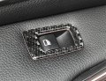 Hotrimworld Carbon Fiber Interior Car Door Window Switch Button Trim Cover For Bmw 1 Series F20 F21 2012-2018