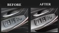 Hotrimworld Carbon Fiber Interior Car Door Window Switch Button Trim Cover For Bmw 1 Series F20 F21 2012-2018