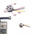 Sea Jump Accessories 2pcs Quadcopter Drone Brushless Motor For Syma X650 X500pro Hs175d Z6pro F11mini F7mini Aerial Photography