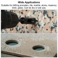 Uxcell Diamond Hole Saw Core Drill Bit 12mm Diameter 1 4 Hex Shank Sintered Cutter For Masonry Porcelain Tile Marble Stone 2pcs