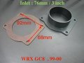Autobahn88 76mm Air Filter Adapter Compatible With Subaru Impreza Wrx Sti Gc8 1999-2000