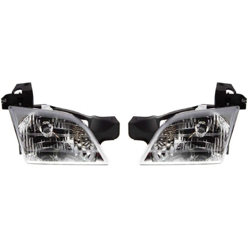 Headlight Assembly For 1997-2004 Pontiac Montana Driver And Passenger Side With Bulbs Dot Certified Replaces Gm2502175