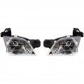 Carlights360 For 1997-2004 Pontiac Montana Headlight Assembly Driver Passenger Side W Bulbs Dot Certified Replaces Gm2502175 