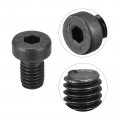 Uxcell M8x12mm Hex Socket Thin Head Cap Screw Bolts 12 9 Grade Carbon Steel 20pcs