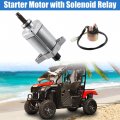 X Autohaux Atv High Torque Starter Motor With Solenoid Relay Set For Honda Rancher 420 Trx420 2007-2014 31200-hp5-601