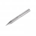 Tapered Wood Engraving Cnc Router Bit Solid Carbide 2 Straight Flutes Carving Tool For Acrylic Pvc Mdf Plastic 6mm Shank 0 Tip 