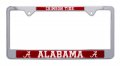 Officially Licensed Premium Shiny Chrome Metal License Plate Frame Second Generation Mascot Version Alabama 