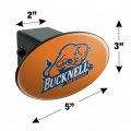 Bucknell Secondary Logo Oval Tow Hitch Cover Trailer Plug Insert 2