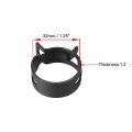 Uxcell Steel Band Clamp 32mm Inner Dia Fit 34 5-36mm Od Hose Spring Type Action Fuel Line Silicone Tube Clip Black 10pcs