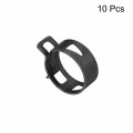 Uxcell Steel Band Clamp 32mm Inner Dia Fit 34 5-36mm Od Hose Spring Type Action Fuel Line Silicone Tube Clip Black 10pcs