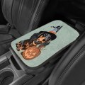 Qsirbc Car Center Console Covers Dachshund Halloween Witch Hat Plush Soft Memory Foam Arm Rest Cover 12 8 X Auto Armrest