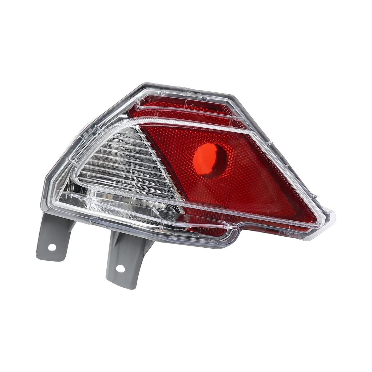 Rear Left Passenger Bumper Reflector Light Lamp For Toyota Rav4 2016 2018 Red Lens Black Shell