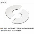 Uxcell Wall Split Flange 201 Stainless Steel Round Escutcheon Plate For 51mm Diameter Pipe 3pcs