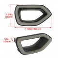 Kuafu Front Led Grille Lights Compatible With 2015-2019 Dodge Charger Daytona Srt Scat Pack Sxt R T Bumper Grill Lamps Smoke