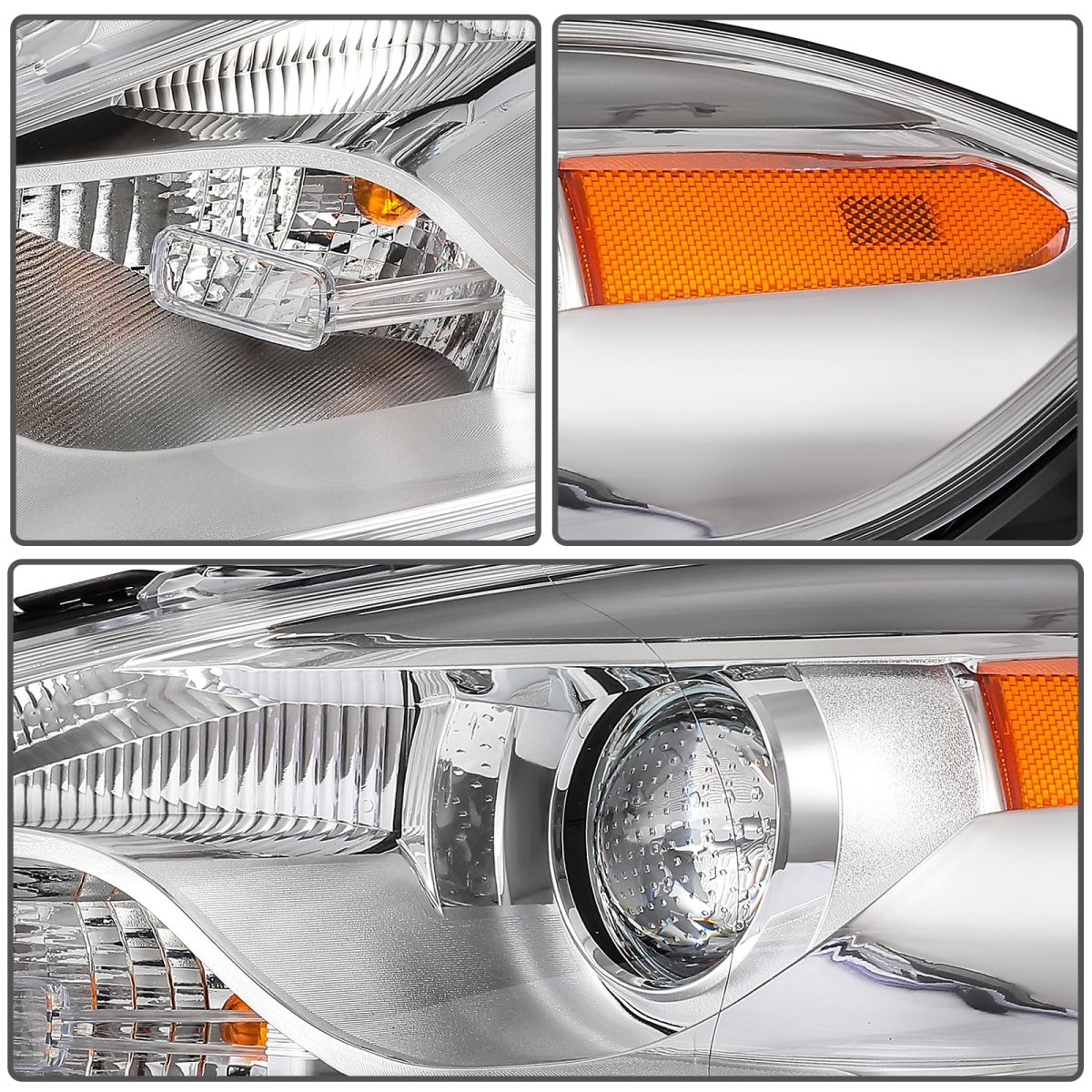 Headlight Assembly Right Replacement For 2013-2016 Dodge Dart Clear Lens Amber Reflector 68081388al Ch2519143