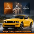 Headlights Assembly For Ford Mustang 2005-2009 4r3z13008aa 4r3z13008ab Bumper Headlamps Left Right Clear Lens Black Housing