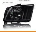 Headlights Assembly For Ford Mustang 2005-2009 4r3z13008aa 4r3z13008ab Bumper Headlamps Left Right Clear Lens Black Housing