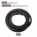 Uxcell 2pcs U Channel Edge Trim 8 2ft Length Rubber Guard Seal Strip Protector Flat Type Fit For 9 5-10mm 35 64 W X 15 32 H