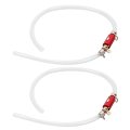1pair Brake Bleeder Hose One Way Check Valve Tube Set 6mm Long Lasting Bleeding Tool Kit Universal For Motorcycle Car 