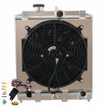 Alloyworks 2 Row All Aluminum Radiator Shroud Fan Relay For Honda Civic Eg Ek 1992-2000 1991 1990 1999 