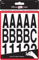 The Hillman Group 847004 Die-cut Letters Numbers Kit Black 2-inch 