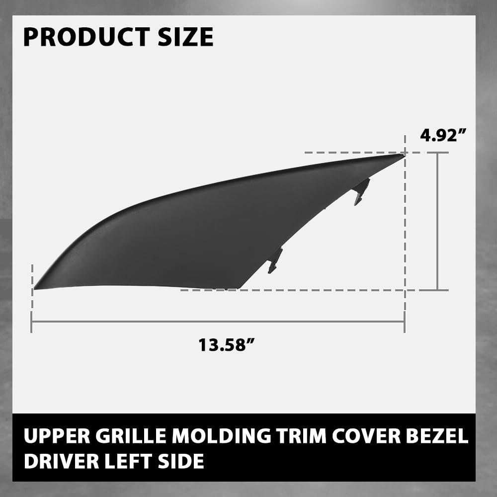 Left Upper Grille Molding Trim Bezel For Porsche Macan Base And S 2015 2018 Driver Side Air Intake Grill 95b8076851e0 1e0