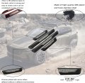 Gzbftdh Car Door Sill Scuff Protector For Mazda Cx-50 Cx50 2023 2024 Accessories Carbon Entry Guard Plate Trim Cover Auto
