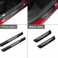 Gzbftdh Car Door Sill Scuff Protector For Mazda Cx-50 Cx50 2023 2024 Accessories Carbon Entry Guard Plate Trim Cover Auto