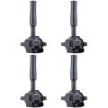 Suitable 1998-2003 For Jaguar Vanden Plas 4 0l V8 Xj8 Automotive Replacement Ignition Coils-pins Uf415 Set Of 4 