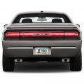 Ipick Image Made For Dodge Challenger 3d Embossed Letters On Mirror Chrome Metal License Plate Frame