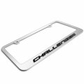 Ipick Image Made For Dodge Challenger 3d Embossed Letters On Mirror Chrome Metal License Plate Frame