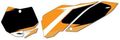 Black Pre Cut Number Plate Graphic Background 14-64520 For Street Sport And Off Road Motorcycles Atvs Utility Vehicles 