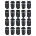 20pcs Threaded Inserts M8-1 25x25 Zinc Plated Carbon Steel Hex Socket Drive Screw-in Nut For Wood Working Tool And Accessories 