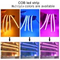 Xunata Cob Led Strip Lights 3m 9 9ft Flexible Bendable Rope Dc 5v 320s M Super Bright Gold Led Tv Backlight Tape With Usb Touch