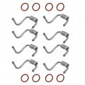 Labwork 8 X Diesel Fuel Injector Lines Connecting Rods O-rings 8c3z-9229-a 8c3z9229a Fit For Ford Super Duty F-250 F-350 F-450